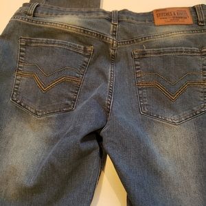 Men’s Stiches and Rivets Jeans